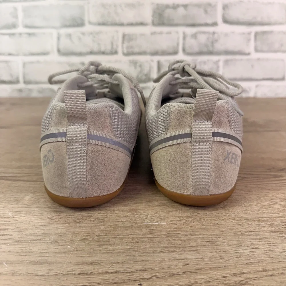 Xero Prio Suede Sneakers Barefoot Minimalist Gray Womens 11